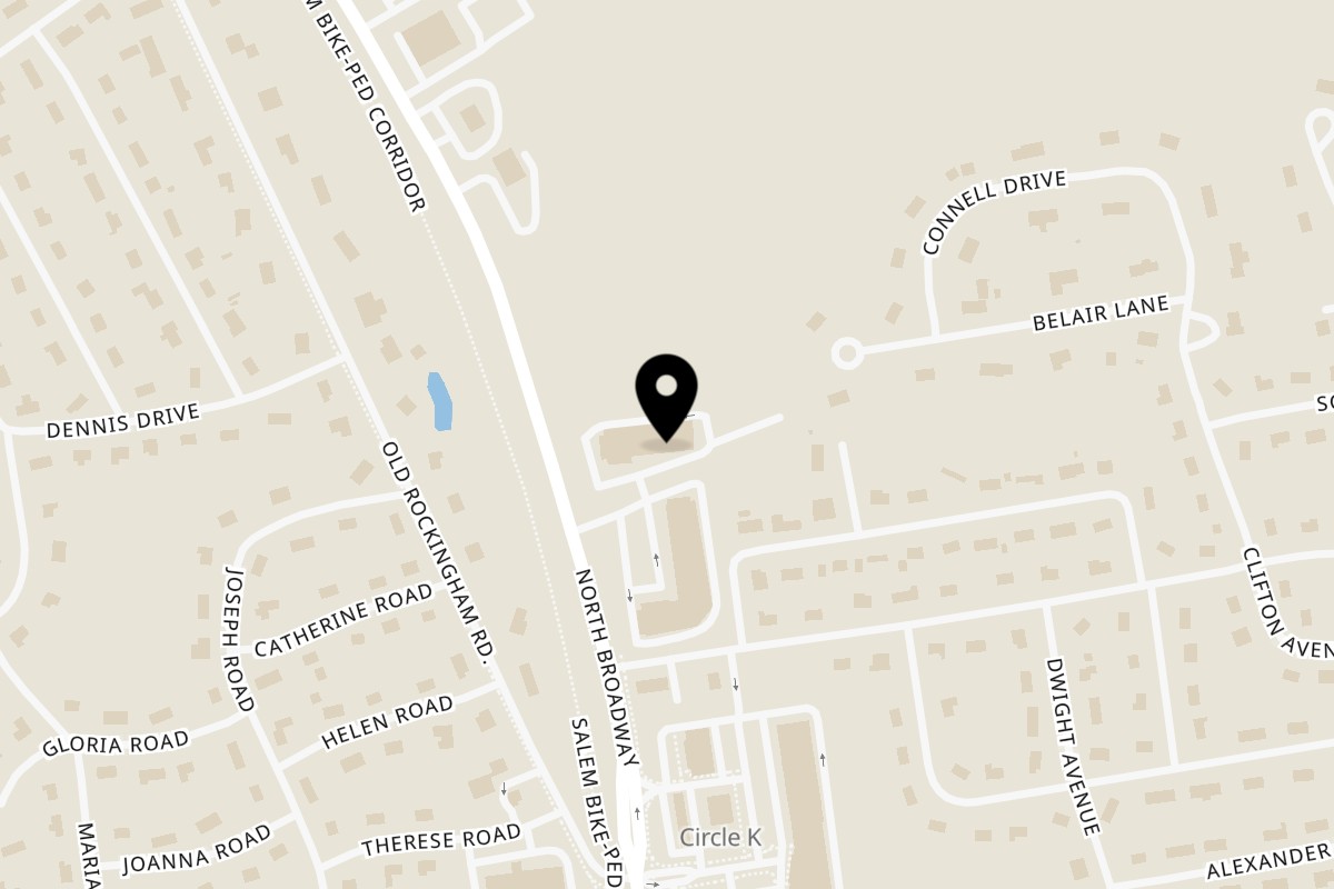 Map showing the location of Grand India on 264 N Broadway #105 in Salem